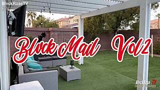 While working from home lovelylanalee caught her neighbors husband mrblvckrose being a peeping pervert in her back yard a