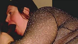Succulent samantha big juicy lips all over thug black cock