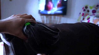 curvy latina student taken home to watch movies and get fucked hard