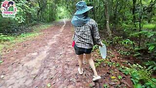 Thai Teen Shows Pussy In Forest