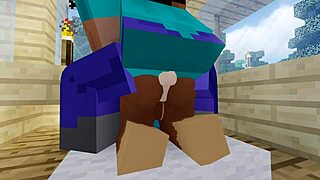 Hard fucking ends with cum deep inside