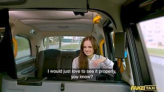 Fake taxi - i fucked my former college student in the back of my cab