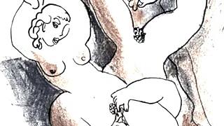 Vintage erotic art