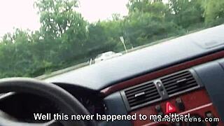 Blonde Hitchhiker Gets Fucked Hard In Car Pov