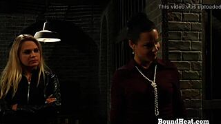 Checking slaves tight butts with spanking