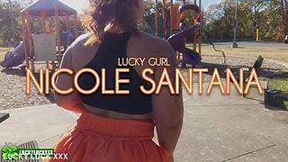Lucky gurl nicole santana - playground car sex with a big booty black milf