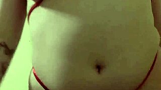 Microkini dance and flash big ass