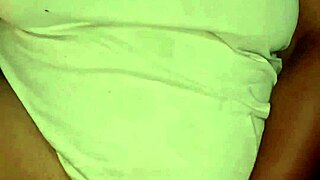 curvy woman shows off in public bar