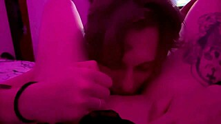 real couple shares intimate moment under lights