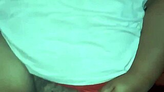 curvy woman shows off in public bar