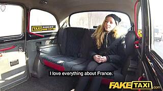 Petite french babe takes big czech