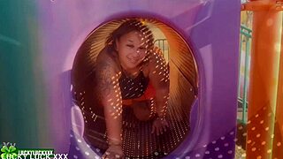 Lucky gurl nicole santana - playground car sex with a big booty black milf