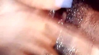Hot Black Girl Cumming While Masturbating Beautiful Pussy