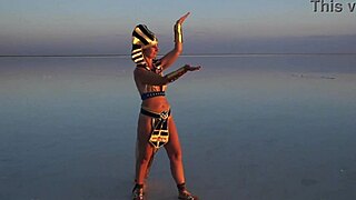 worship of god ra belly dancer performance