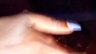 Hot Black Girl Cumming While Masturbating Beautiful Pussy