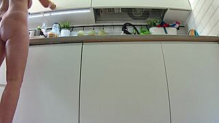 Cooking naked in the kitchen 31952