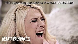 Blonde Teen Bent Over For Rough Doggystyle And Deepthroat