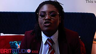 Naughty student mocks your small 18+ cock
