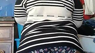 sbbw in pretty black panties