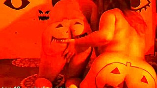 Halloween special mom fucking with guy in horror red house