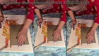 In big eyeglasses asmr acrylic art bloom in the mist part 1
