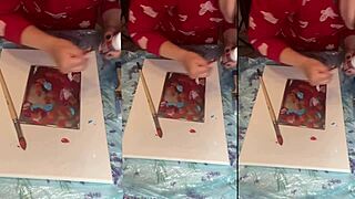 In big eyeglasses asmr acrylic art bloom in the mist part 1